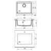 Кухонная мойка Lemark SINARA 540-U 9910076 подстольного монтажа из кварцгранита жасмин фото 4