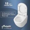 Унитаз приставной Maretti Elena EA10PRBM14-844 безободковый, сиденье микролифт, белый фото 7