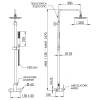 Душевая система Remer Infinity I37A7RV54Qi хром фото 2