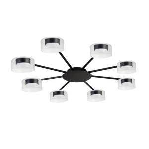 Большая потолочная люстра Arte Lamp Alius A8042PL-8BK