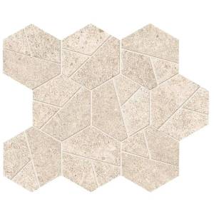 Мозаика Atlas Concorde Boost Stone A7CU Ivory Mosaico Hex 25x28.5