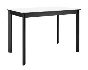 Стол Дик DikLine LK110 00-00075473 керамика mono white (белый матовый)/подстолье черное/опоры черные 110(155)x68x76