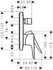 Смеситель для ванны с душем Hansgrohe Talis E 71745000 фото 2