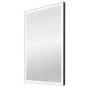 Зеркало Continent Frame Black ЗЛП1018 70 см, с подсветкой, черный матовый