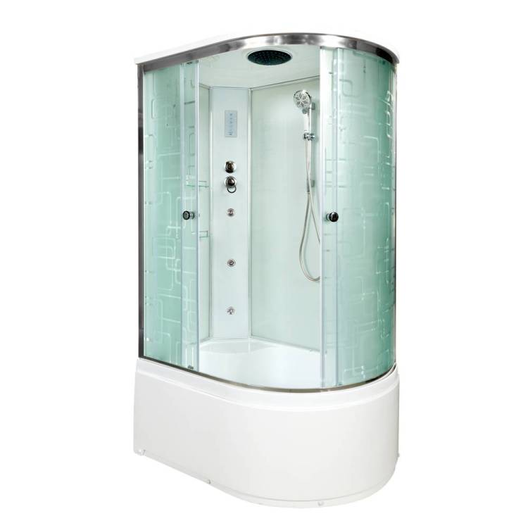 Душевая кабина AvaCan EM4512LGM+EL с гидромассажем и электрикой, 120x80x220
