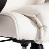 Кресло компьютерное Tetchair Bergamo 19400 хром, кож.зам, белый фото 10
