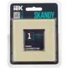 Рамка 1-постовая IEK Skandy SK-M12-G-K10 бежевый фото 5