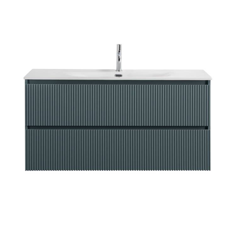 Тумба с раковиной BelBagno Uno 120 Голубой матовый, раковина BB-8099-120