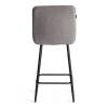 Стул полубарный Tetchair Medeo 24917 серый, велюр фото 4