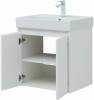 Тумба с раковиной Aquanet Nova Lite 60 белый глянец, с дверками фото 11