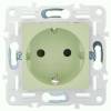 Розетка 1-местная с заземлением и шторками IEK Skandy SK-R14-16-1-K06 мятный фото 3