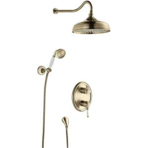 Душевой комплект Lemark Villa LM4829B бронзовый, с внутренней частью