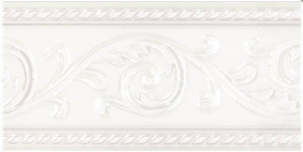 Бордюр CARMEN Caprichosa Cenefa Yara Blanco 7.5x15