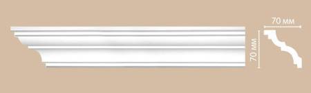 Плинтус потолочный гладкий DECOMASTER 96614 240x7x7