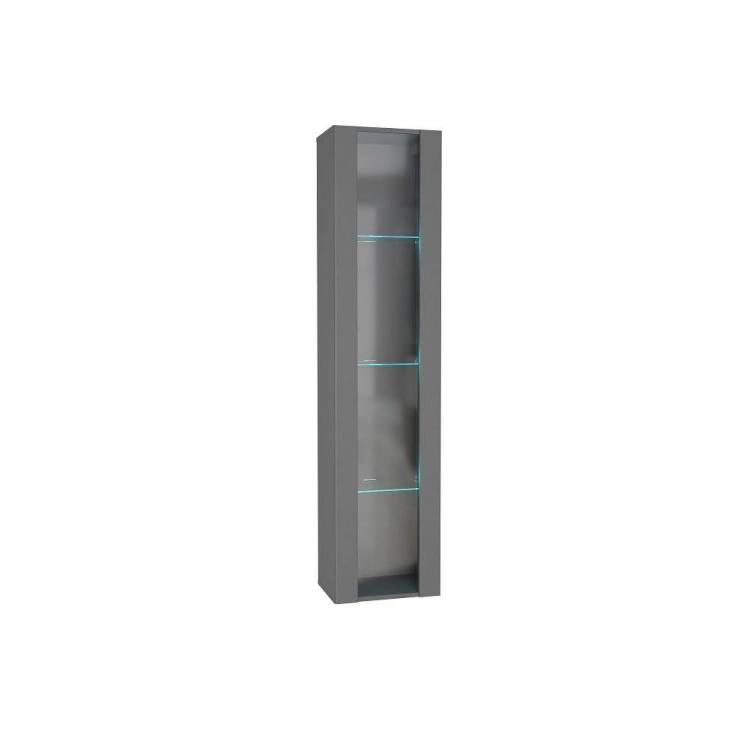 Шкаф навесной НК-Мебель Point тип-41 00-00162877 серый графит
