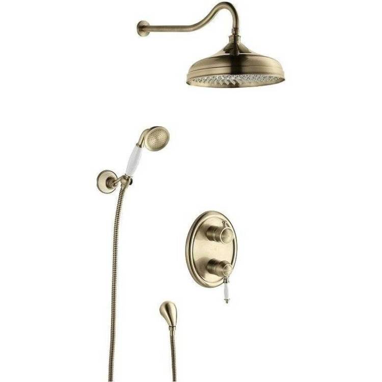 Душевой комплект Lemark Villa LM4829B бронзовый, с внутренней частью