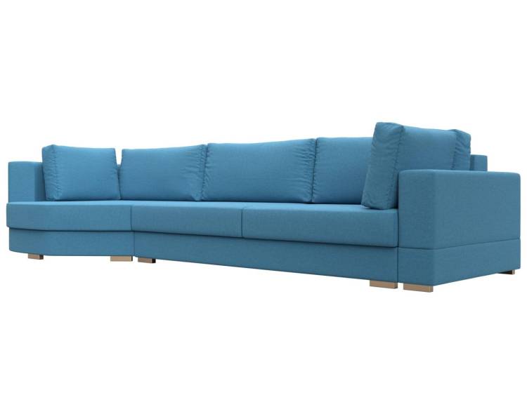 Диван угловой Лига Диванов Лига-026 123480L амур голубой, левый угол