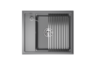 Мойка кухонная Granula Kitchen Space KS-6004 алюминиум