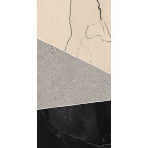 Керамогранит Fioranese Sound of marbles M4F717L Deco Fiomood Nero Levigato 74x148