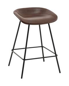 Стул полубарный Stool Group Фуриоса AV 461-Pch-9005(PP) коричневый, экокожа