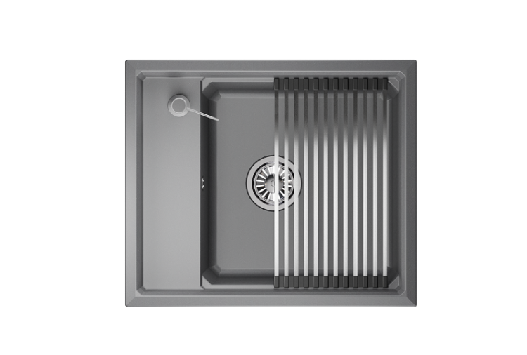 Мойка кухонная Granula Kitchen Space KS-6004 алюминиум