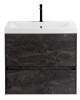 Тумба с раковиной Art&Max Family-M Family-M-580-2C-SO-IS подвесная, iron stone