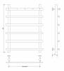 Полотенцесушитель водяной Secado Понтида 4603759401935 1 К 80x60x70, хром, с комплектом подключения фото 2