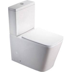 Унитаз-компакт SantiLine SL-5017 безободковый, с крышкой-сиденьем микролифт