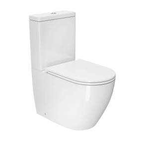 Унитаз-компакт D&K Matrix DT1397016 белый, безободковый, сиденье микролифт