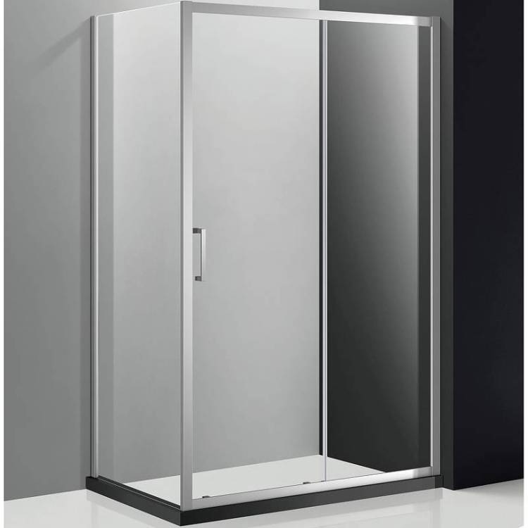 Душевой уголок Cezares Momento MOLVENO-AH-11-150/100-C-Cr-IV профиль хром, стекло прозрачное, 150x100