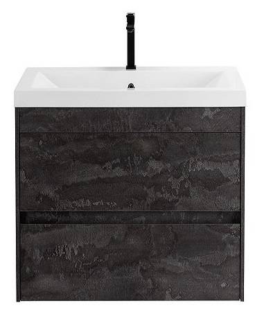 Тумба с раковиной Art&Max Family-M Family-M-580-2C-SO-IS подвесная, iron stone