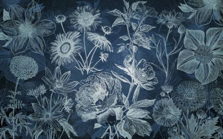 3D Фотообои Artegrafico «Ночные цветы» BT-004 канвас