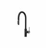 Смеситель для кухни Granula GR-8168 графит, с выдвижным изливом
