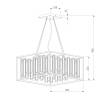 Люстра подвесная хрустальная Bogates Cella 377/6 Strotskis Smart фото 8