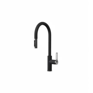 Смеситель для кухни Granula GR-8168 графит, с выдвижным изливом