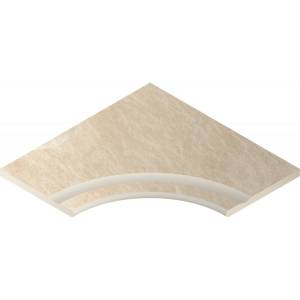 Бортик Italon Материя X2 620090000394 Магнезио С Выемкой Угловый Закругленный 60x60