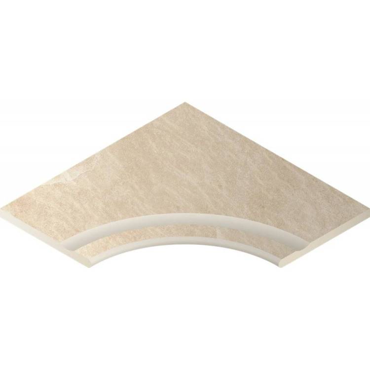 Бортик Italon Материя X2 620090000394 Магнезио С Выемкой Угловый Закругленный 60x60