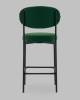 Стул полубарный Stool Group Бриф DD AV 477-C69-9005 (PP) зеленый, велюр фото 5