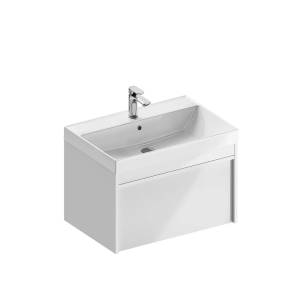 Тумба с раковиной Kerama Marazzi Modula глянцевая белая, 70 см, раковина CU.wb.70