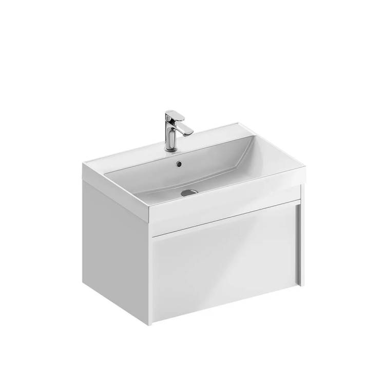 Тумба с раковиной Kerama Marazzi Modula глянцевая белая, 70 см, раковина CU.wb.70