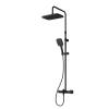 Душевая система Am.Pm Func F078F522 черная, со смесителем, с термостатом, с изливом, с тропическим душем