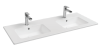 Раковина Isvea SistemaT 10SL50121SV 2 чаши, белая, 121 см