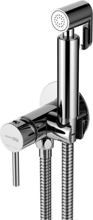 Гигиенический душ Wasserkraft A70138 со смесителем, С ВНУТРЕННЕЙ ЧАСТЬЮ, хром