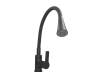 Смеситель для кухни Stella Polar Тулуза S3865-2 с гибким изливом, матовый черный фото 3