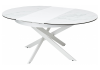 Стол Woodville Trento 368774 high gloss statuario белый мрамор глянцевый/керамика/белый 120(170)x120x76 фото 6