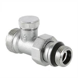 Клапан настроечный VALTEC прямой (с доп. уплотнением) 1/2 дюйма * Евроконус