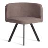 Набор обеденный Tetchair Quadron (mod. PT14) 21302 мокко, черный, стулья шенилл 100x100x73 фото 6