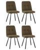 Набор из 4 стульев Stool Group Trell OS-2445-5 Bregocv-77 green DUAL X4 зеленые