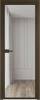 Межкомнатная дверь Profil Doors 1 AX цвет профиля Деорэ, стекло безопасное 6 мм ромб серебро 600x2000