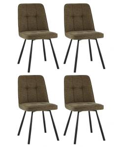 Набор из 4 стульев Stool Group Trell OS-2445-5 Bregocv-77 green DUAL X4 зеленые